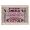 Germany 1923 50 Million Note, Pick #109a, AU