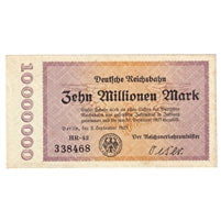 Germany 1923 10 Million Note, Pick #S1014, UNC