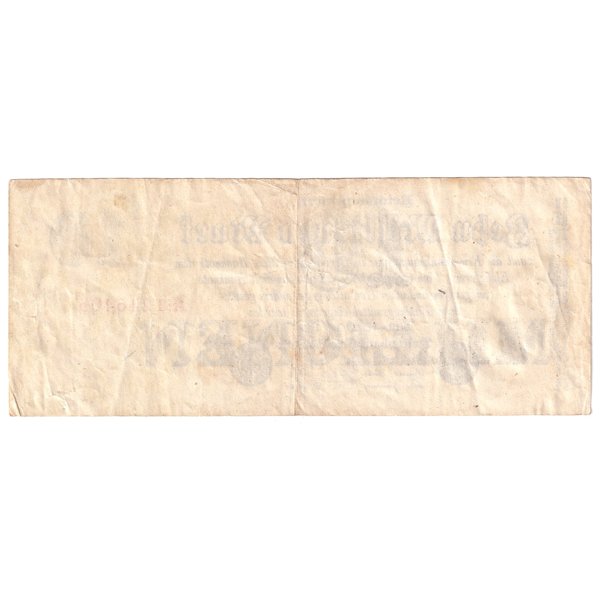 Germany 1923 10 Million Mark Note, Pick #96, VF (hole)