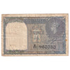 India Note Pick #25a 1940 1 Rupee, Fine (stain)