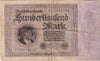 Germany 1923 100,000 Mark Note, Pick #83a, F (damaged)