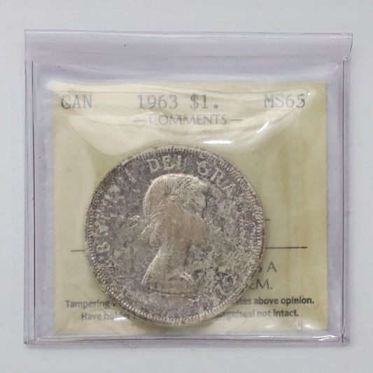 1963 Canada Dollar ICCS Certified MS65 (XKR 116)