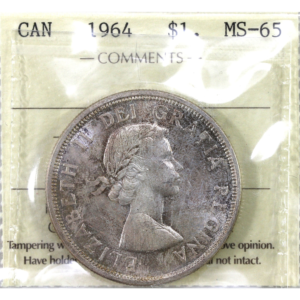1964 Canada Dollar ICCS Certified MS65 (XDJ 370)