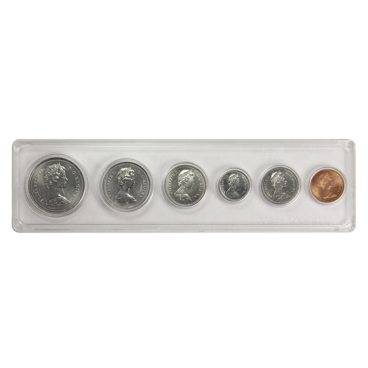 1981 Canada 6-coin Year Set in Snap Lock Case