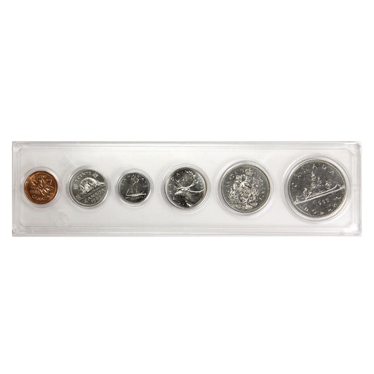 1985 Canada 6-coin Year Set in Snap Lock Case