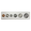 1986 Canada 6-coin Year Set in Snap Lock Case