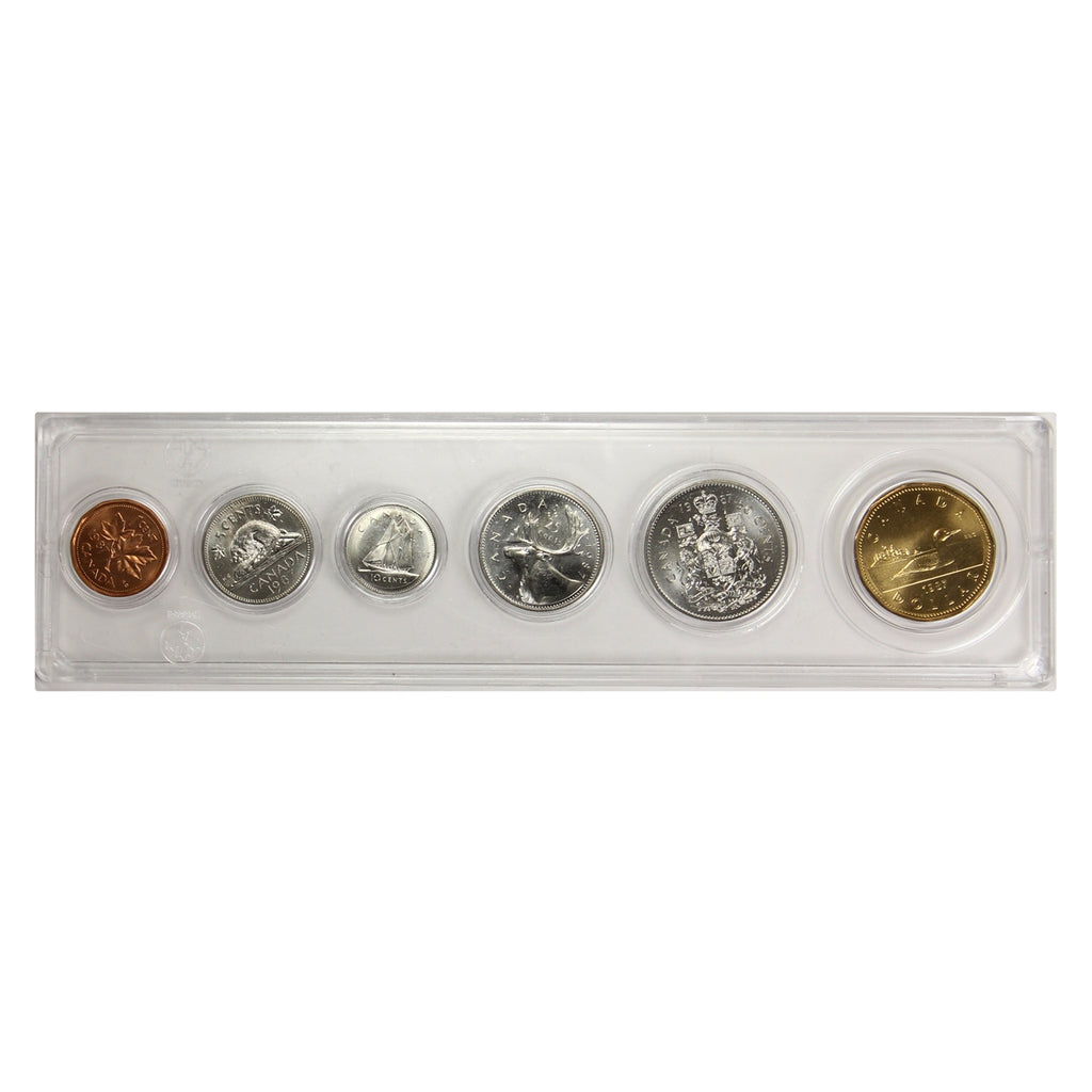 1987 Canada 6-coin Year Set in Snap Lock Case