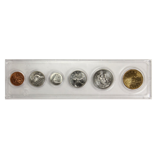 1987 Canada 6-coin Year Set in Snap Lock Case