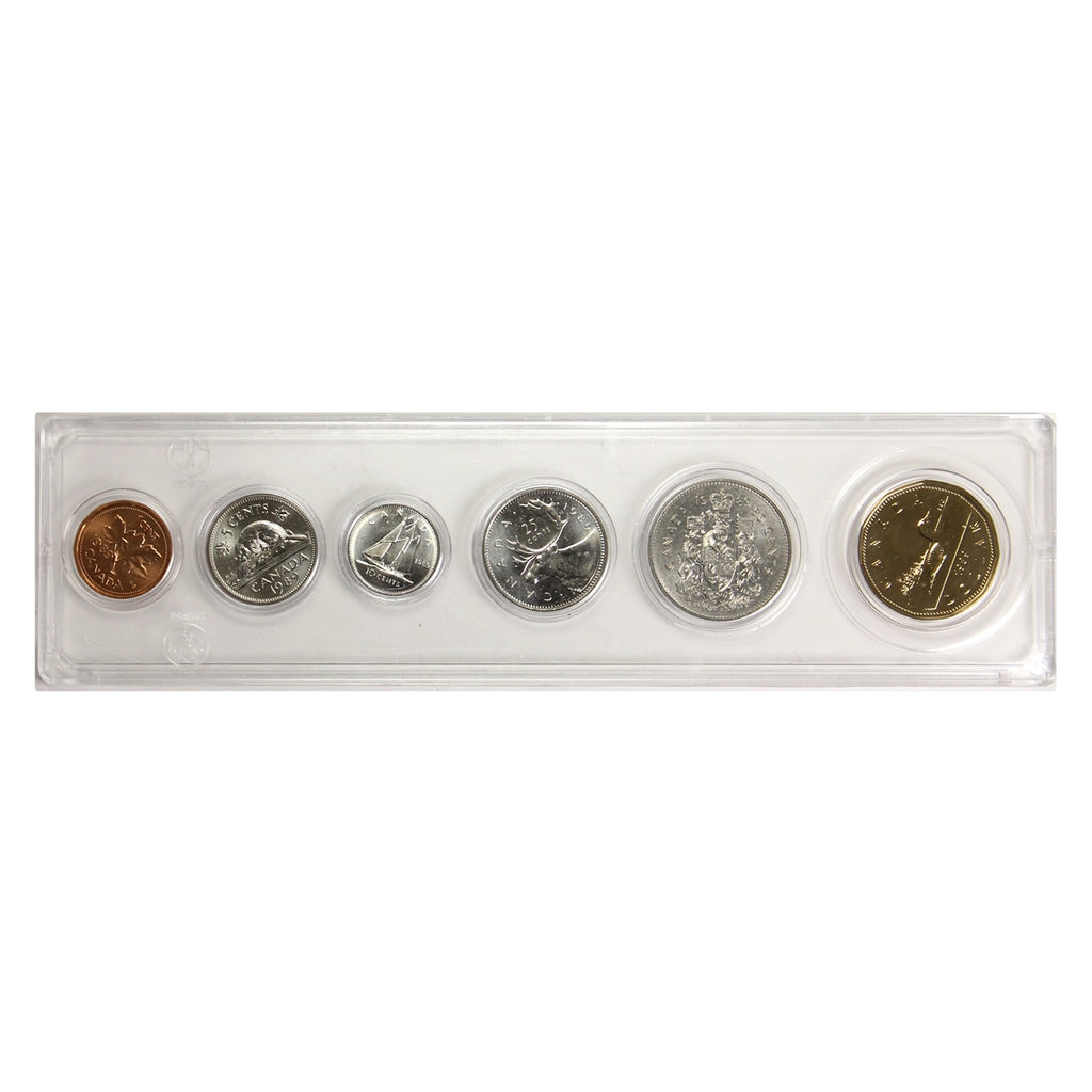 1989 Canada 6-coin Year Set in Snap Lock Case