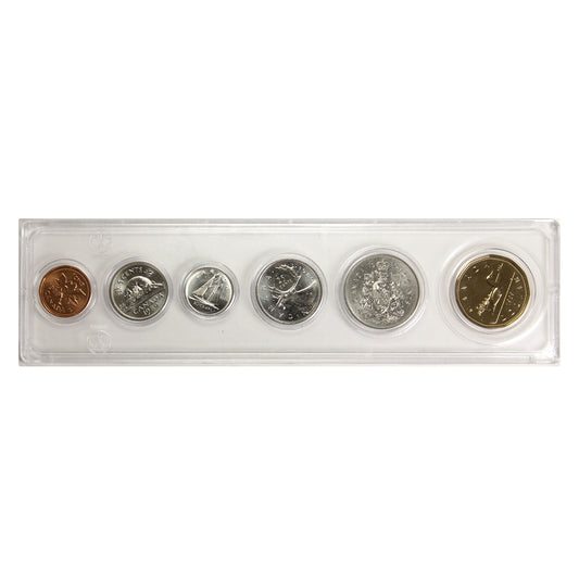 1989 Canada 6-coin Year Set in Snap Lock Case