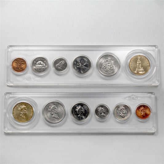 1994 Canada 6-coin Year Set in Snap Lock Case