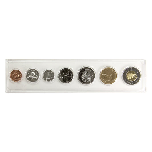 2004 Canada 7-coin Year Set in Snap Lock Case