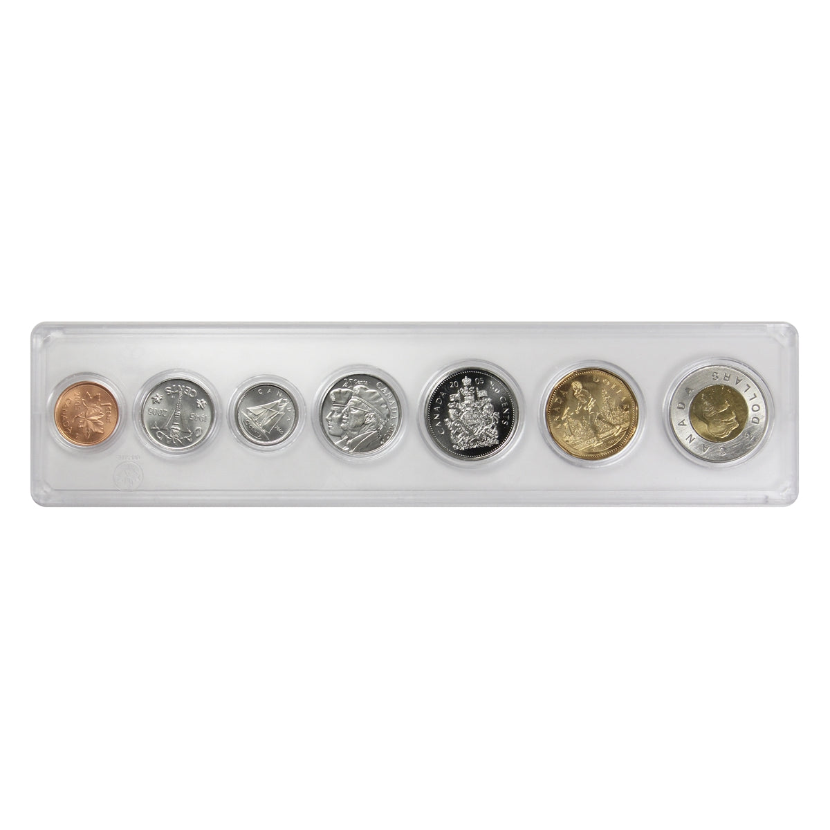 2005 Canada 7-coin Year Set in Snap Lock Case
