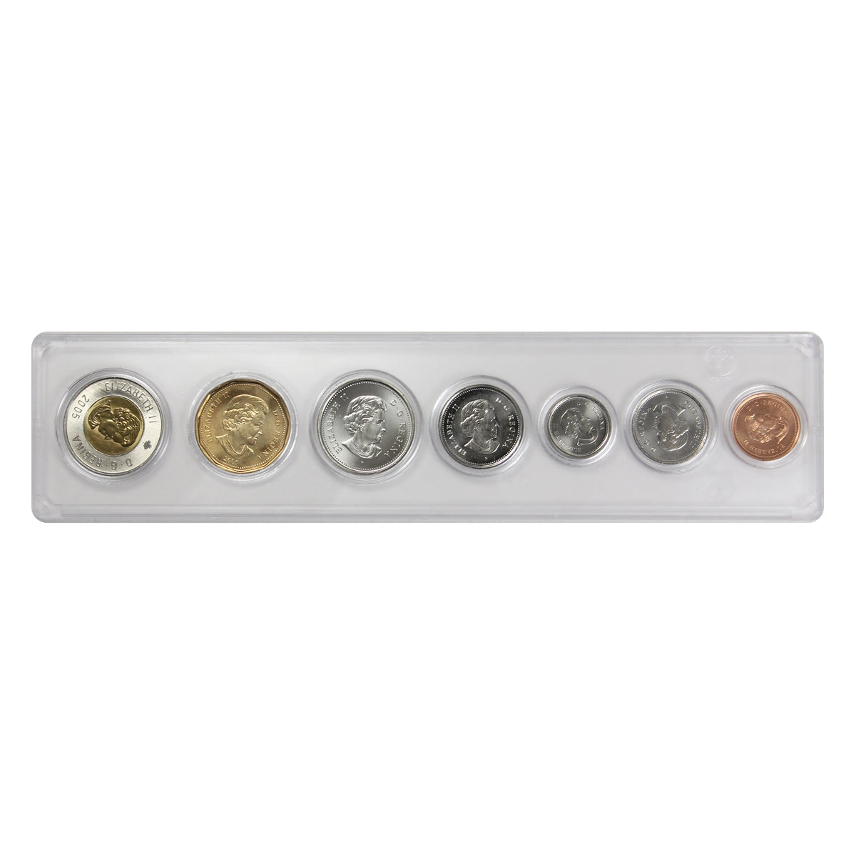 2005 Canada 7-coin Year Set in Snap Lock Case