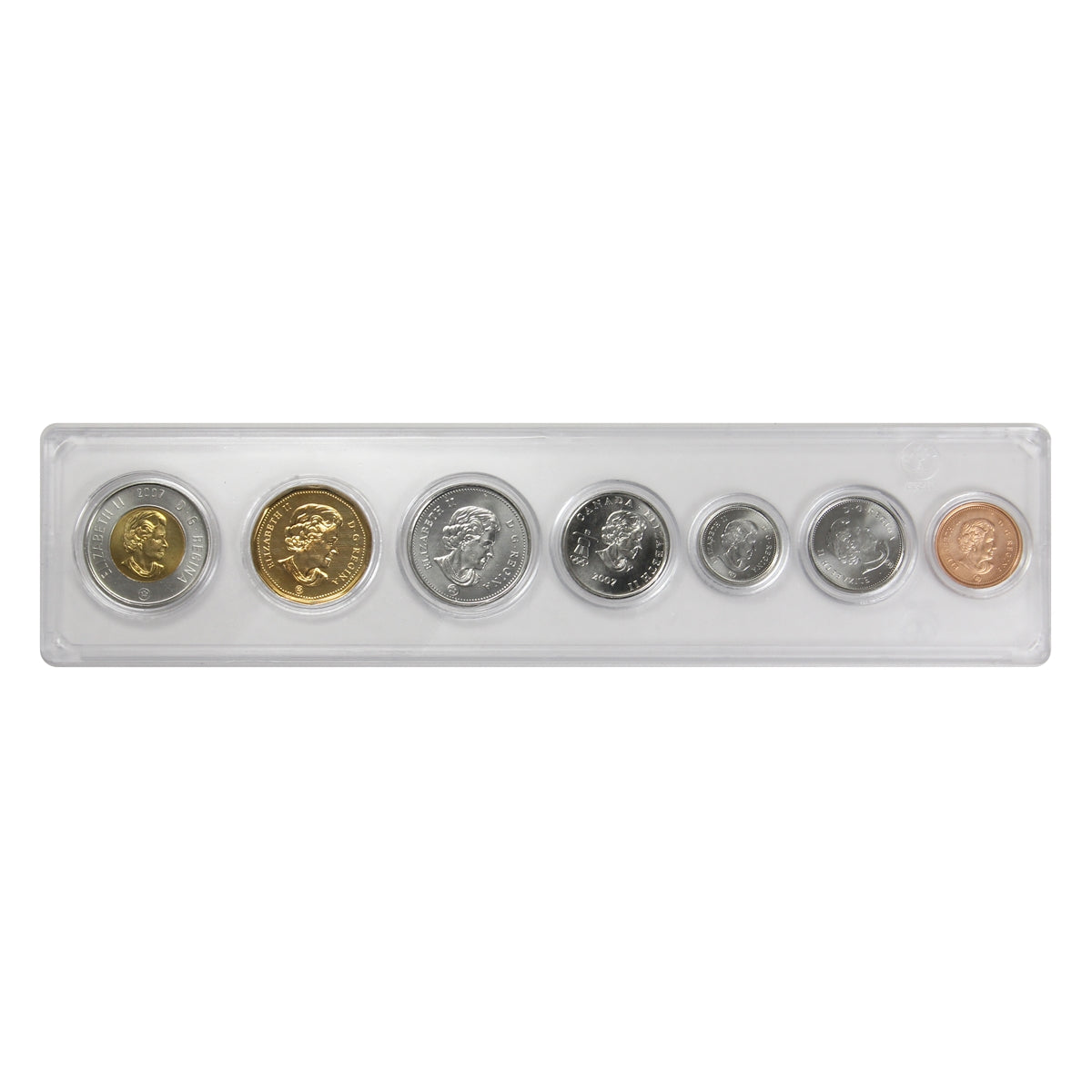 2007 Canada 7-coin Year Set in Snap Lock Case