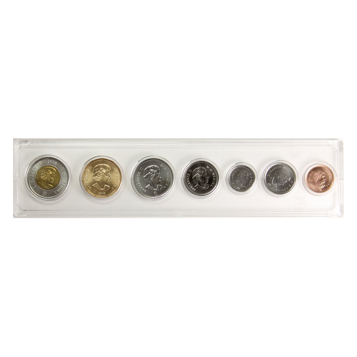 2010 Canada 7-coin Year Set in Snap Lock Case