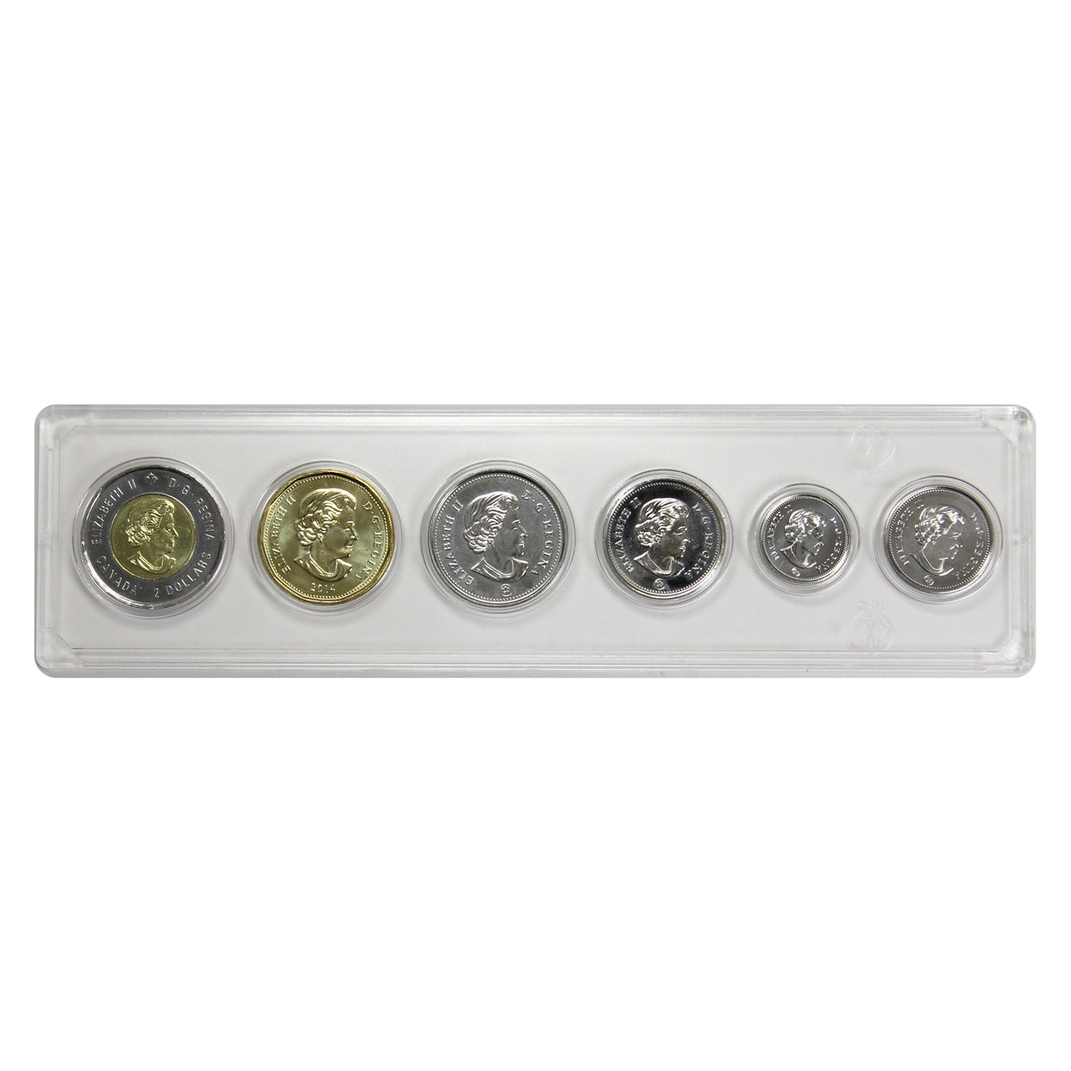 2014 Canada 6-coin Year Set in Snap Lock Case