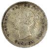 1882H Canada 5-cents Fine (F12) Scratched, Toned, Impaired
