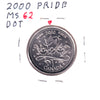 ERROR 2000 Canada Pride 25-cents with Raised Dot below "2000" Date