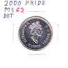 ERROR 2000 Canada Pride 25-cents with Raised Dot below "2000" Date