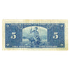 BC-23b 1937 Canada $5 Note, Gordon-Towers, Very Fine (VF20) Stain, tear, or impaired