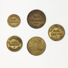 H. Bartholomew, General Merchant, Trade Tokens, 5ct to $2. 6Pcs