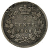 1886 Small 6 Canada 5-cents VG-F (VG10) Scratched or impaired