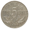 1929 Canada 5-cents Very Fine (VF20) Scratched, Cleaned or Impaired