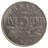 1929 Canada 5-cents EF-AU (EF-45) Scratched