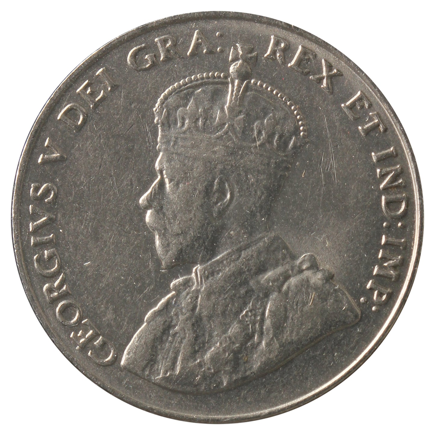 1929 Canada 5-cents EF-AU (EF-45) Scratched