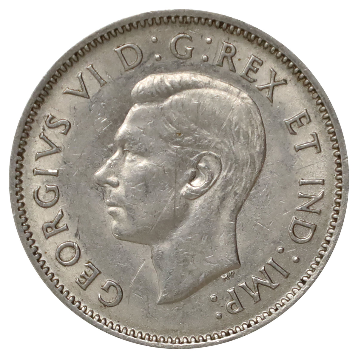1940 Canada 5-cents EF-AU (EF45) Scratched, nicks, or impaired