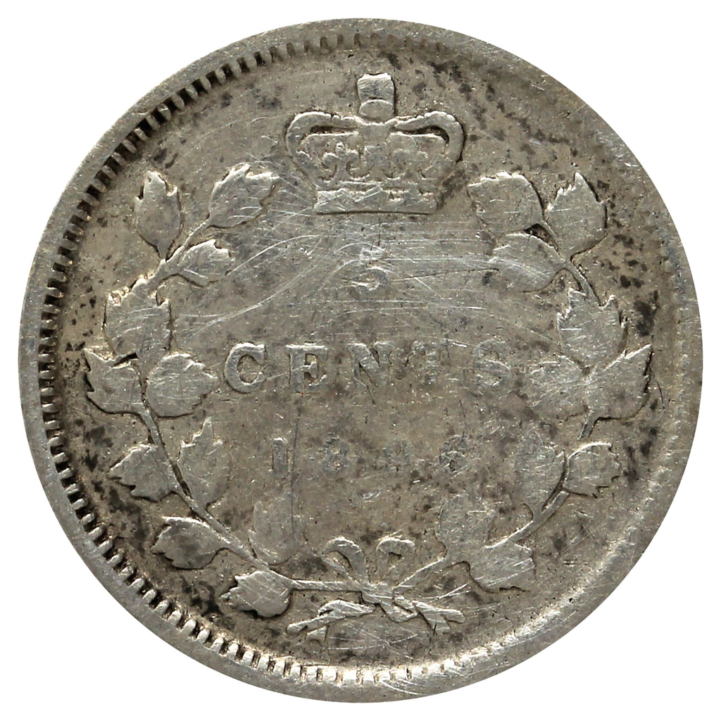 1896 Canada 5-cents Good (G4) Scratched, toned, or impaired