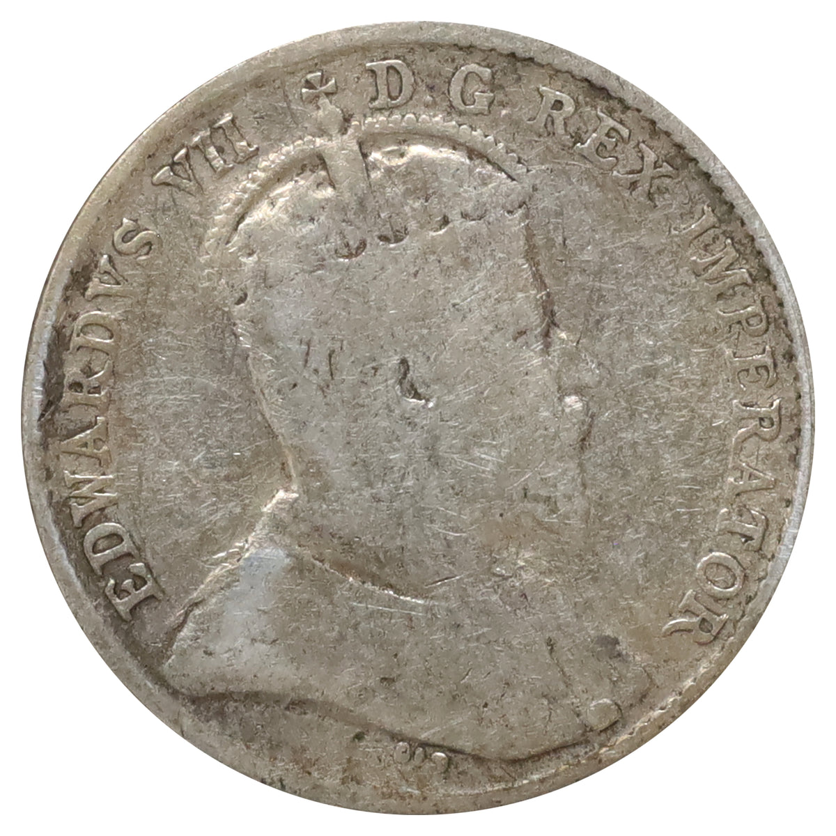 1902 Canada 5-cents G-VG (G6) Scratched, bent, or impaired
