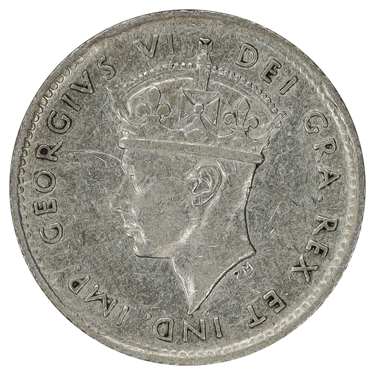 1943C Newfoundland 5-cents Extra Fine (EF40) Scratched, cleaned, or impaired