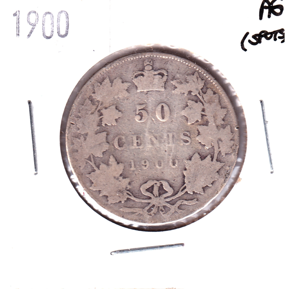 1900 Canada 50-cents About Good (AG3) Scratched, marks, or impaired
