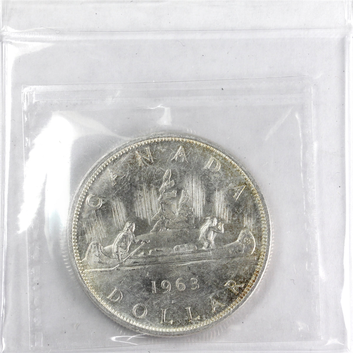 1963 Canada Silver Dollar ICCS Certified MS60