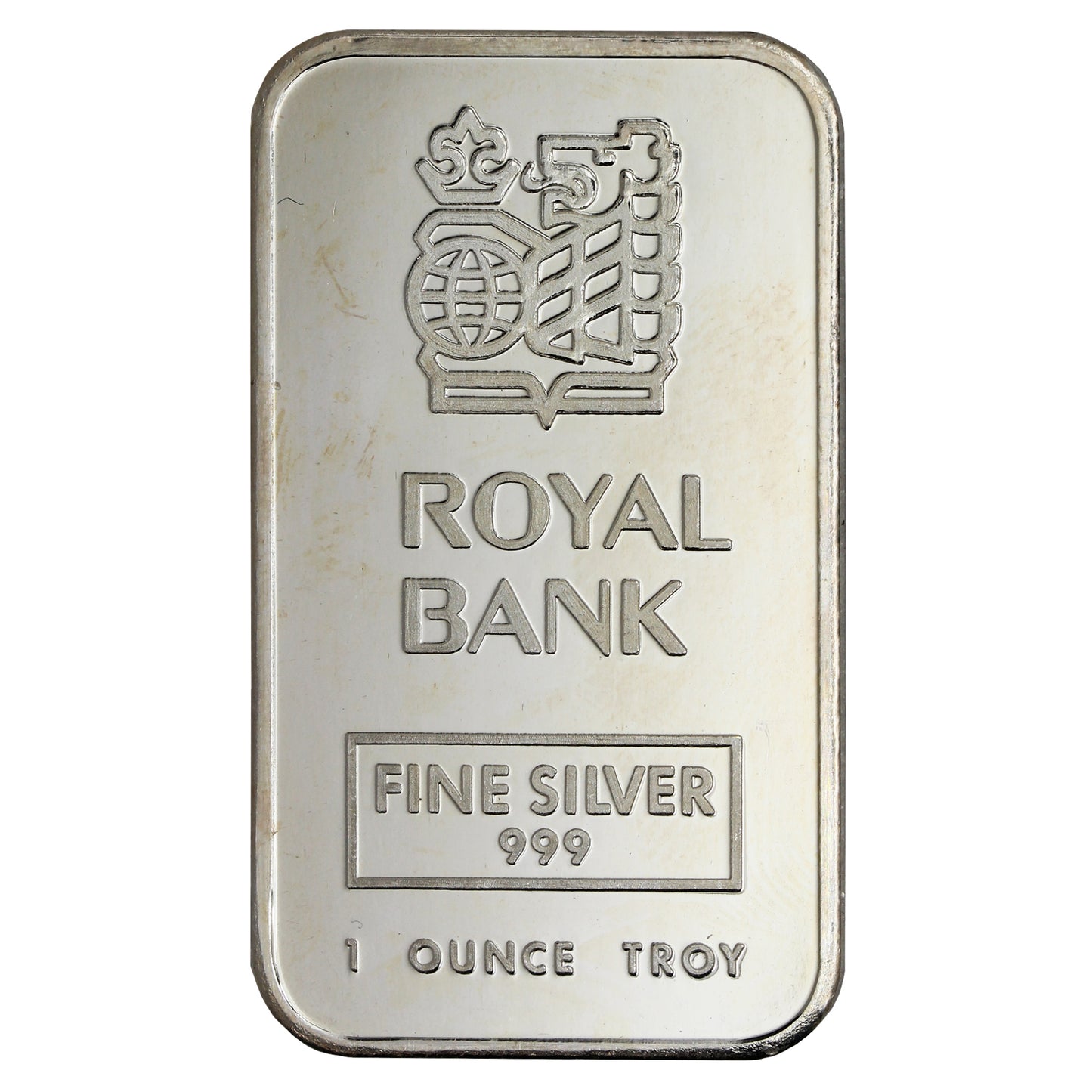 Vintage Royal Bank 1oz Silver Bar ~1989 by JM (<1,000 Mintage) No Tax - Toned