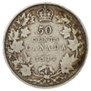 1912 Canada 50-cents Very Good (VG8) Scratched, spots, or impaired