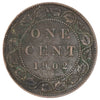 1902 Canada 1-cent F-VF (F15) Corrosion, spots, or impaired