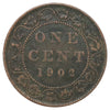 1902 Canada 1-cent Fine (F12) Scratched, Cleaned or Impaired