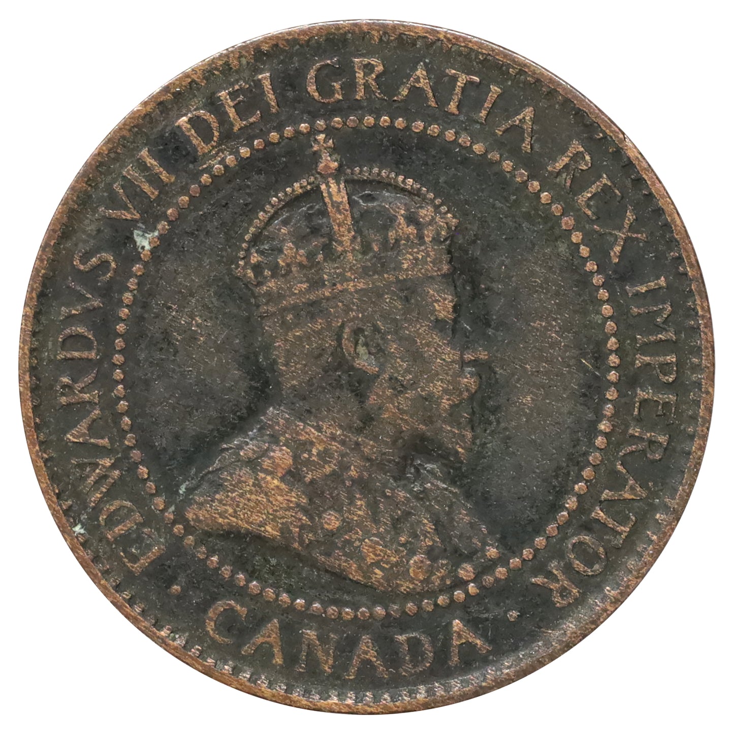 1902 Canada 1-cent Fine (F12) Scratched, Cleaned or Impaired
