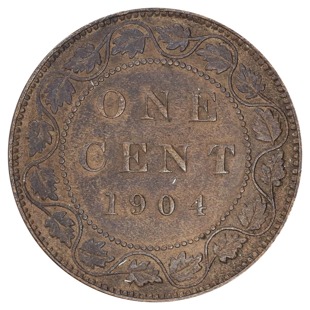 1904 Canada 1-cent Very Fine (VF20) Corrosion, scratched, or impaired