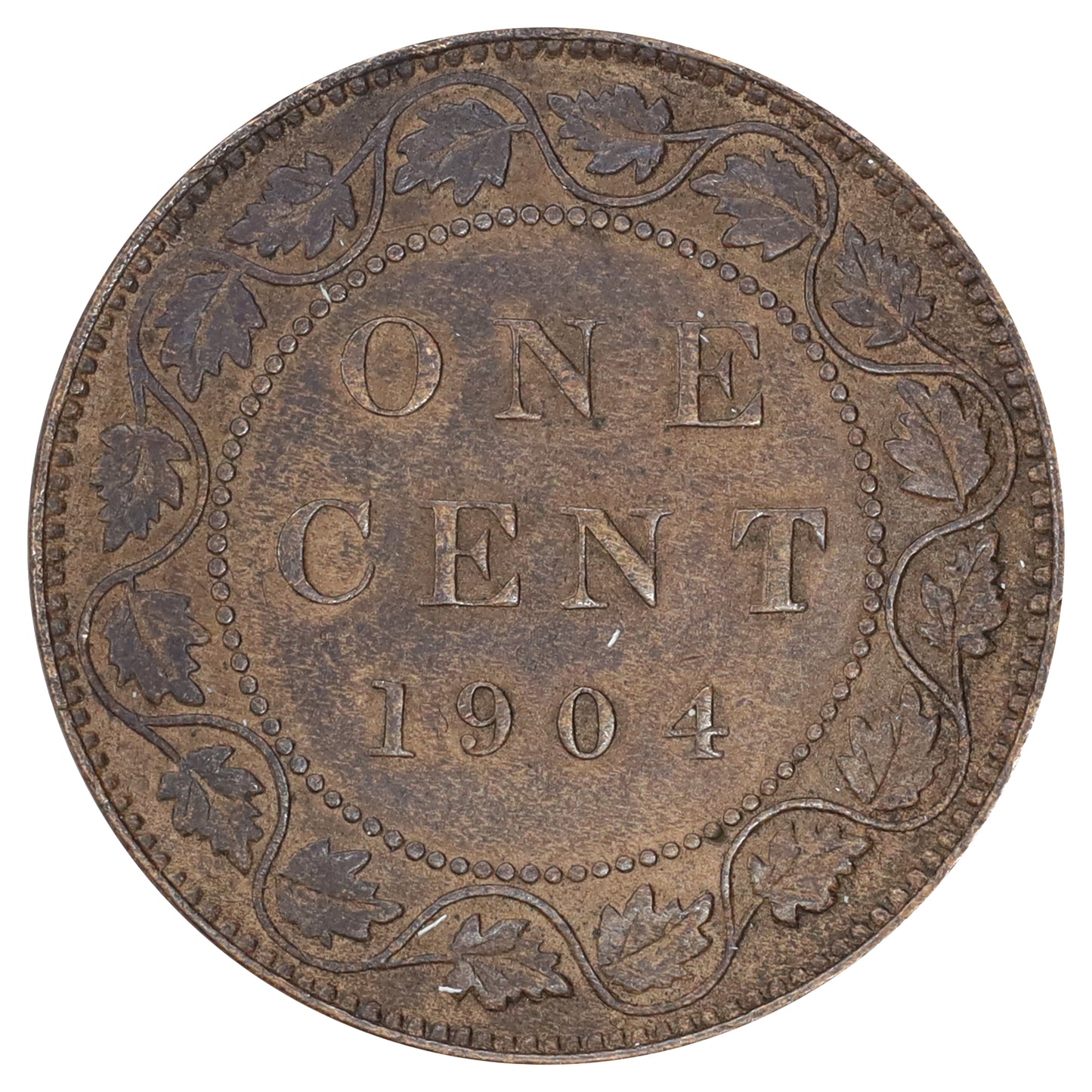 1904 Canada 1-cent Very Fine (VF20) Corrosion, scratched, or impaired