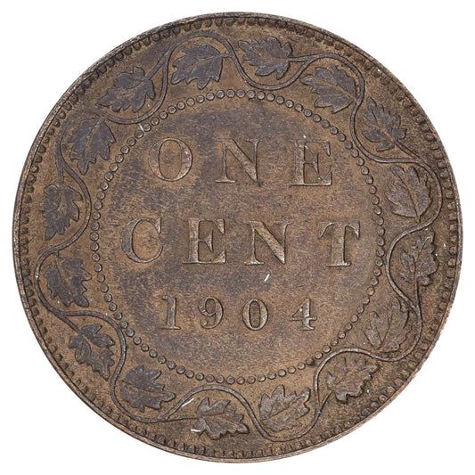 1904 Canada 1-cent Very Fine (VF20) Corrosion, scratched, or impaired