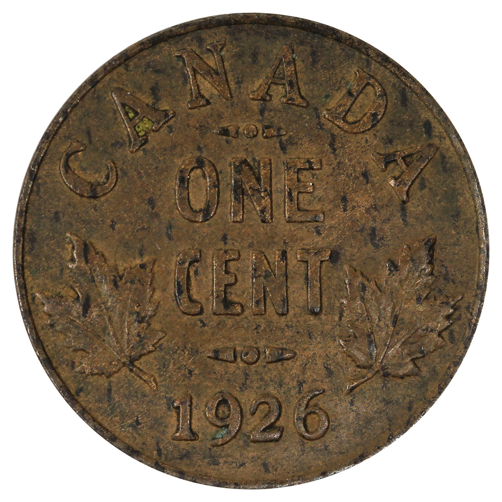 1926 Canada 1-cent Very Fine (VF20) Scratched, Cleaned or Impaired
