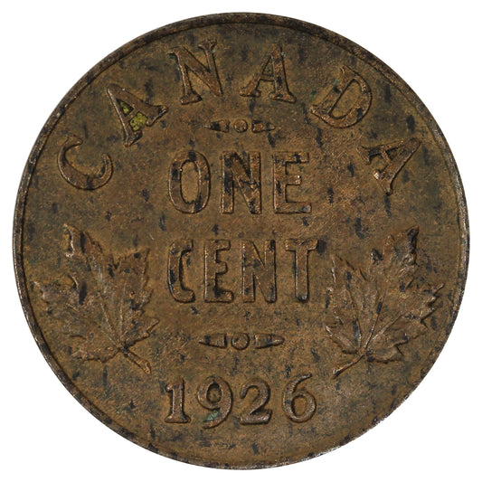 1926 Canada 1-cent Very Fine (VF20) Scratched, Cleaned or Impaired