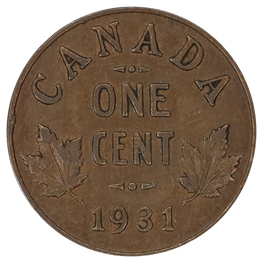 1931 Canada 1-cent VF-EF (VF30) Corrosion, scratched, or impaired