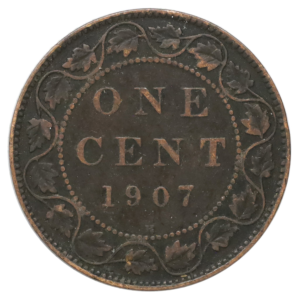 1907H Canada 1-cent Fine (F12) Scratched, bent, or impaired