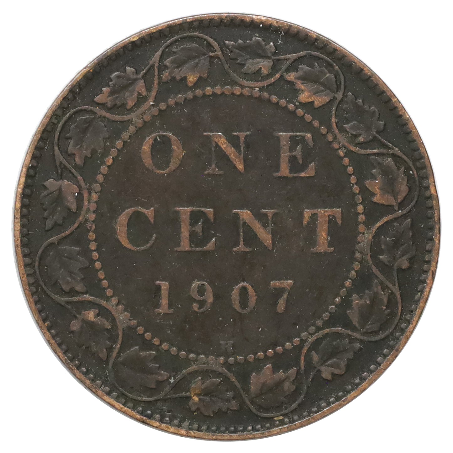 1907H Canada 1-cent Fine (F12) Scratched, bent, or impaired