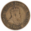 1909 Canada 1-cent F-VF (F15) Scratched, cleaned, or impaired